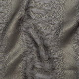 Metallic Double Layer Organza - Gold and Gray Iridescent Stripes