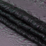Metallic Double Layer Organza - Purple and Green Iridescent Stripes