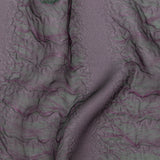 Metallic Double Layer Organza - Purple and Green Iridescent Stripes