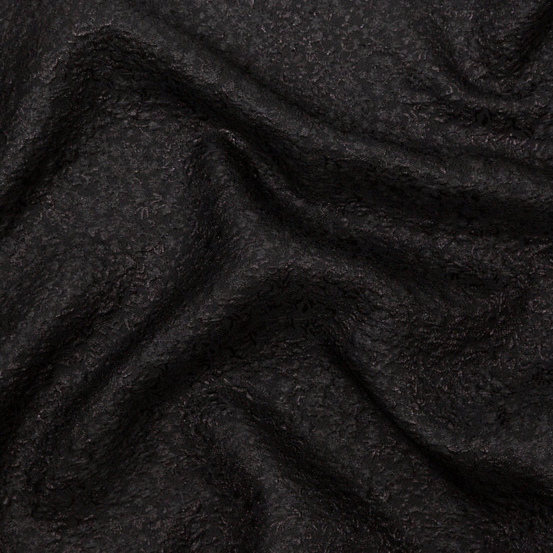 Metallic Black Luxury Floral Brocade