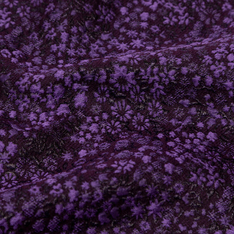 Metallic Purple Luxury Floral Brocade