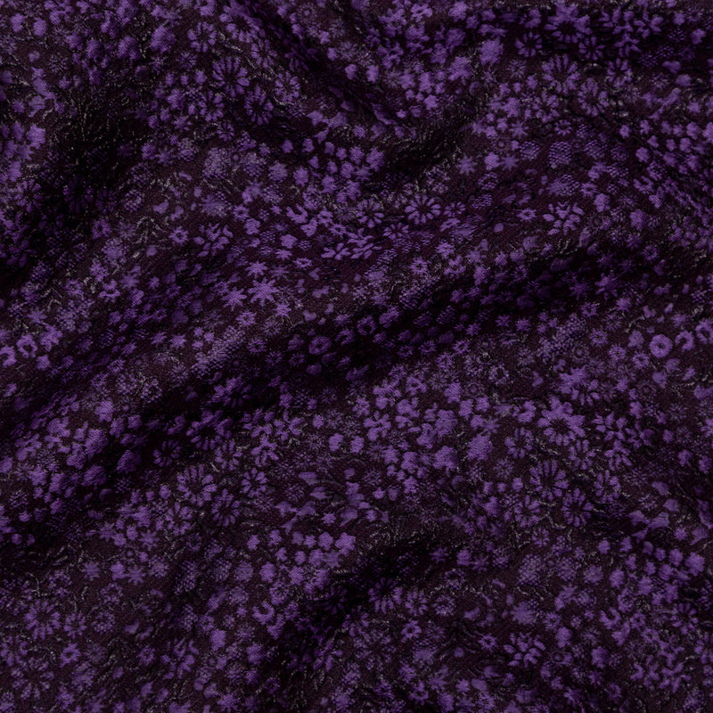 Metallic Purple Luxury Floral Brocade