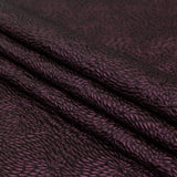 Metallic Aubergine Floral Double-Layer Organza Brocade