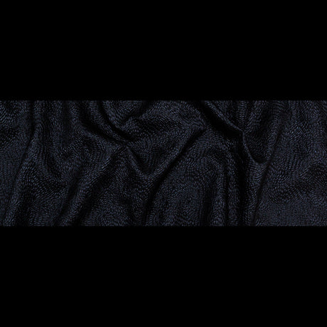 Metallic Black Floral Double-Layer Organza Brocade
