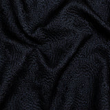 Metallic Black Floral Double-Layer Organza Brocade