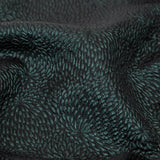 Metallic Green Floral Double-Layer Organza Brocade