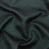 Metallic Green Floral Double-Layer Organza Brocade