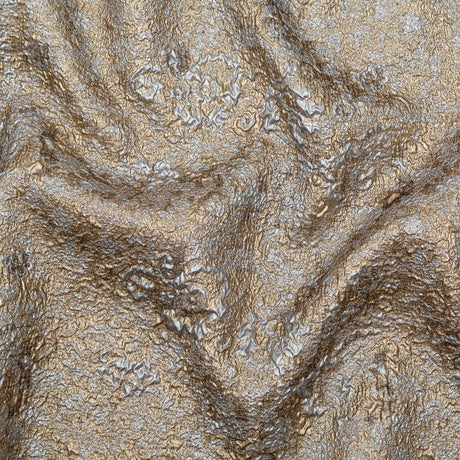 Gunmetal and Gold Luxury Metallic Brocade