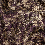Aubergine and Gold Luxury Metallic Brocade