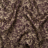 Aubergine and Gold Luxury Metallic Brocade