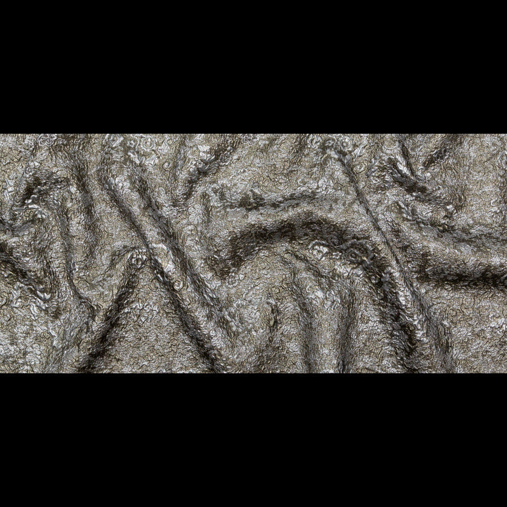 Silver and Pale Gold Luxury Metallic Brocade