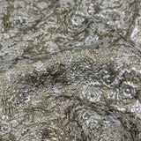 Silver and Pale Gold Luxury Metallic Brocade
