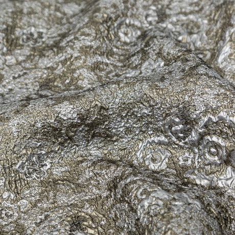 Silver and Pale Gold Luxury Metallic Brocade