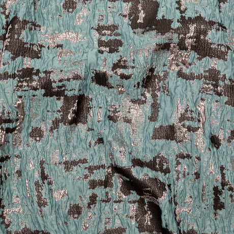 Mint Chocolate Chip Abstract Luxury Metallic Brocade