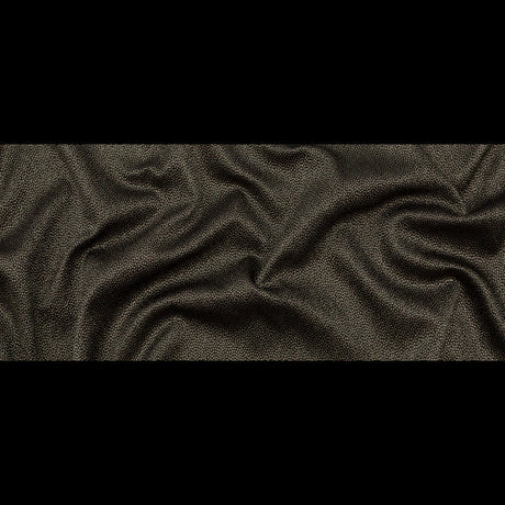 Metallic Pale Gold on Black Abstract Luxury Brocade