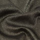 Metallic Pale Gold on Black Abstract Luxury Brocade