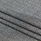 Metallic Silver on Black Abstract Luxury Brocade
