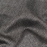 Metallic Silver on Black Abstract Luxury Brocade