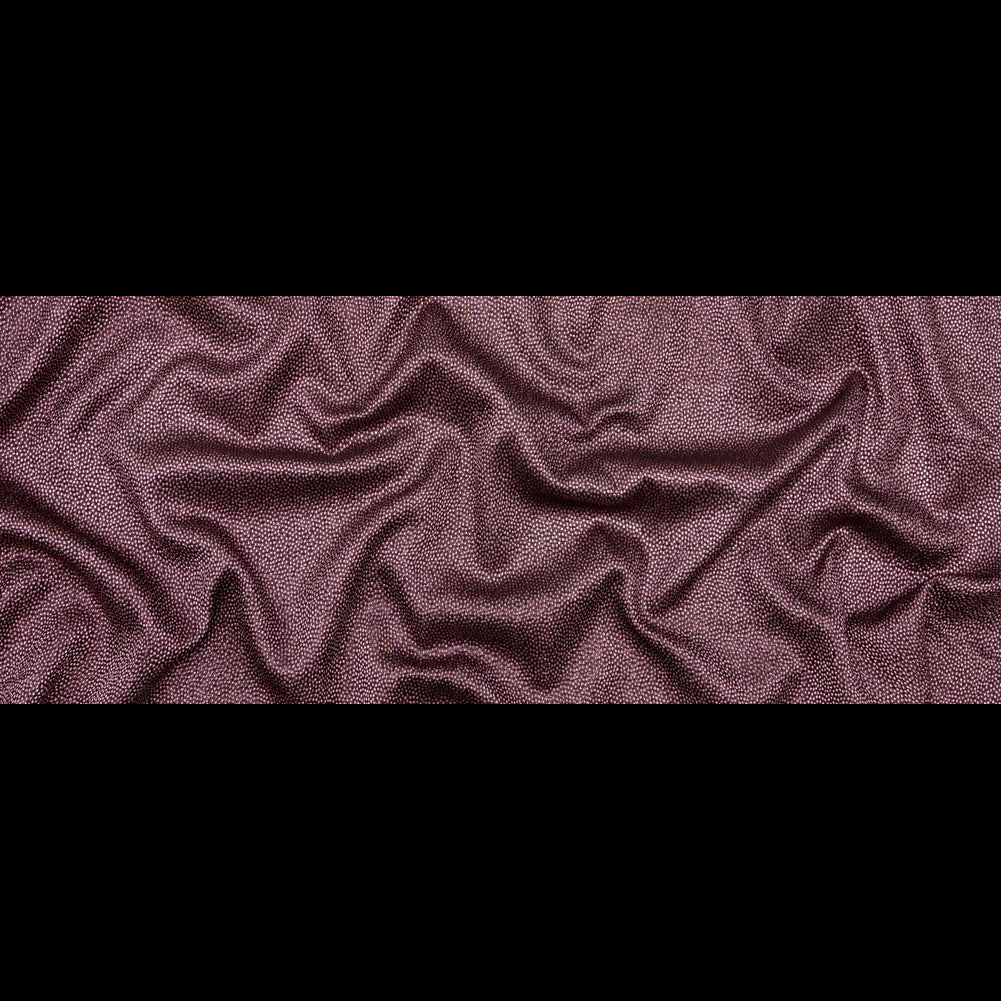Metallic Pink on Black Abstract Luxury Brocade