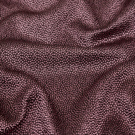 Metallic Pink on Black Abstract Luxury Brocade