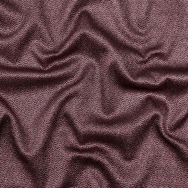 Metallic Pink on Black Abstract Luxury Brocade