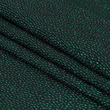 Metallic Green on Black Abstract Luxury Brocade