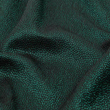 Metallic Green on Black Abstract Luxury Brocade