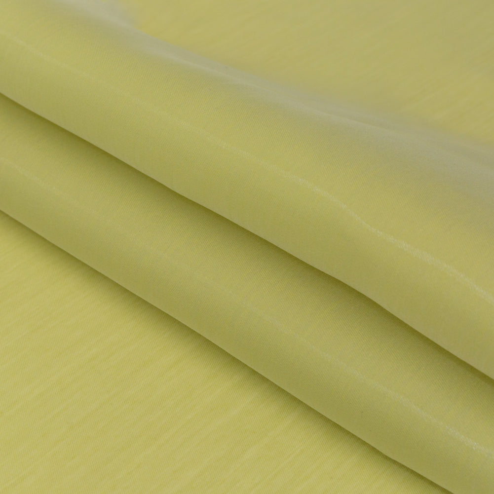 Luminous Citron Semi-Sheer Bridal Mikado