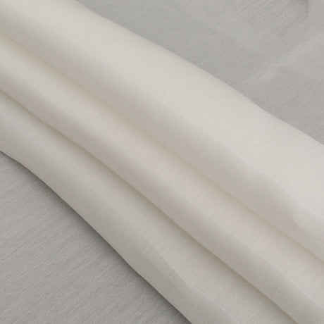 Luminous Off-White Semi-Sheer Bridal Mikado