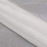 Luminous White Double-Layer Organza Brocade