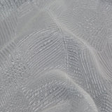 Luminous White Double-Layer Organza Brocade