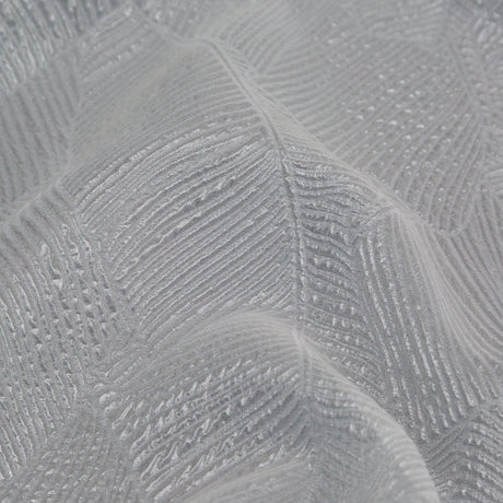 Luminous White Double-Layer Organza Brocade