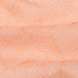 Luminous Coral Double-Layer Organza Brocade