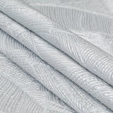Luminous Silver Double-Layer Organza Brocade