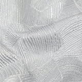 Luminous Silver Double-Layer Organza Brocade