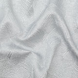 Luminous Silver Double-Layer Organza Brocade