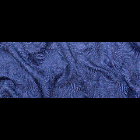 Luminous Royal Blue Double-Layer Organza Brocade