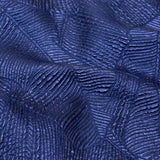 Luminous Royal Blue Double-Layer Organza Brocade