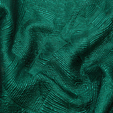 Luminous Green Double-Layer Organza Brocade