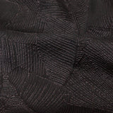 Luminous Black Double-Layer Organza Brocade