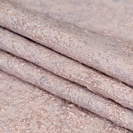 Beige and Silver Abstract Luxury Metallic Brocade