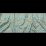 Aqua and Gold Abstract Luxury Metallic Brocade