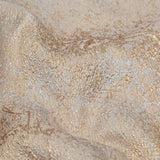 Beige and Silver Abstract Luxury Metallic Brocade