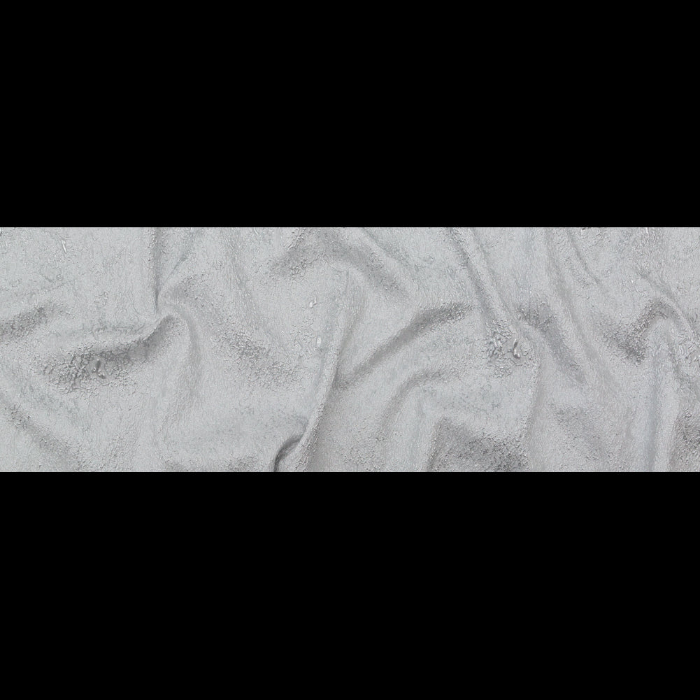 White and Silver Abstract Luxury Metallic Brocade