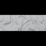 White and Silver Abstract Luxury Metallic Brocade