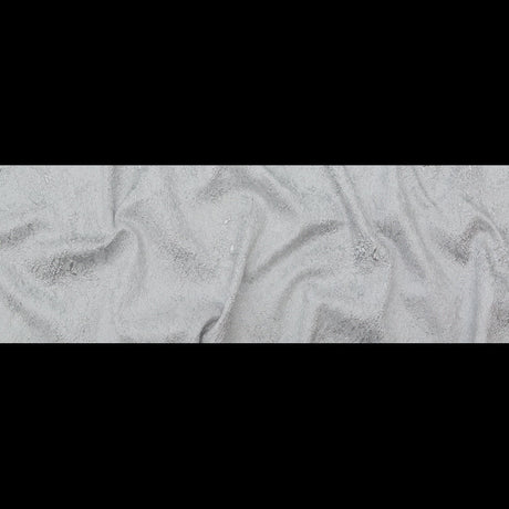 White and Silver Abstract Luxury Metallic Brocade
