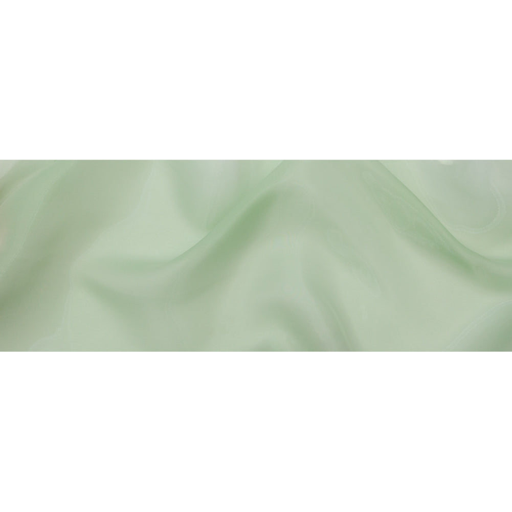Luminous Mist Green Semi-Sheer Bridal Mikado