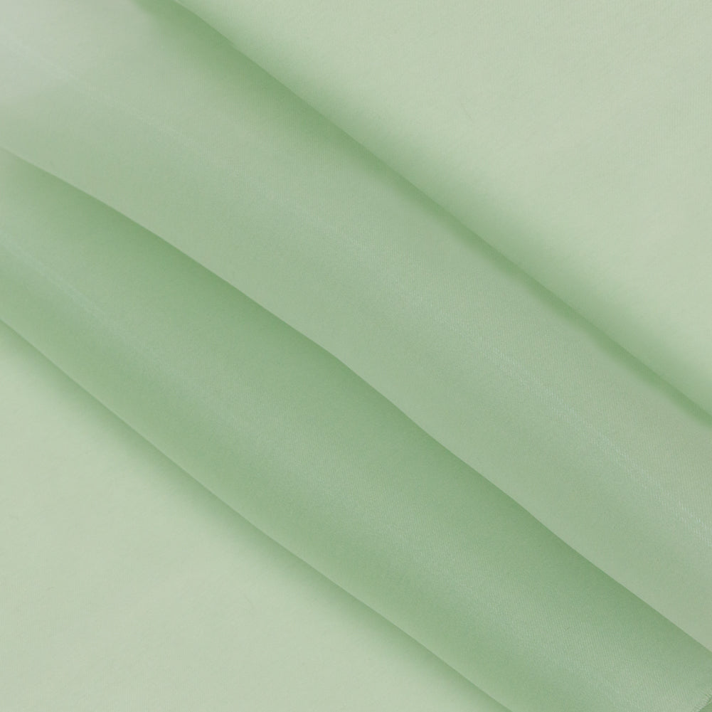 Luminous Mist Green Semi-Sheer Bridal Mikado
