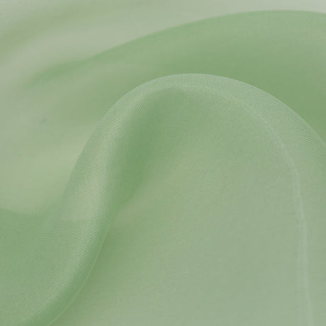 Luminous Mist Green Semi-Sheer Bridal Mikado