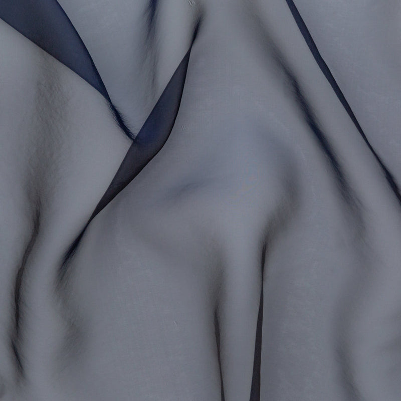 Shimmering Organza - Royal Blue and Black Iridescent - Julliette Collection